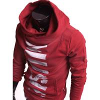 Hoodie Pull Sweat a col montant Homme Fa...